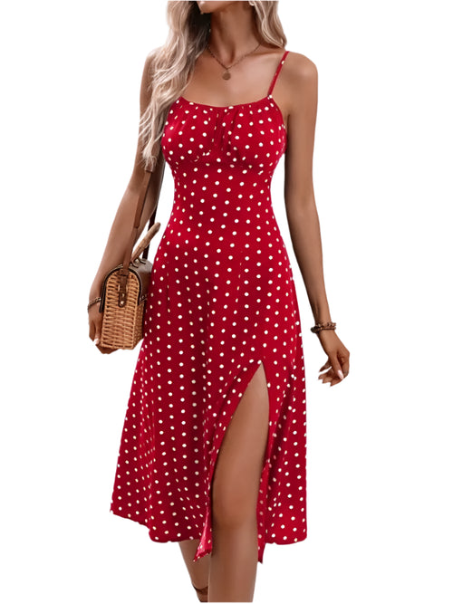 Agnes™ | Somrig Boho Midi Klänning